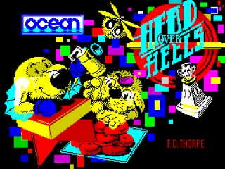 Head Over Heels title screen for ZX Spectrum